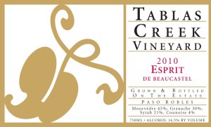 2010 Tablas Creek "Espirit de Beaucastel"