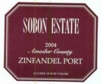 Sobon Estate Amador County Zinfandel Port