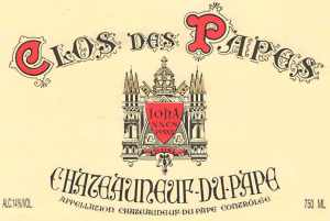 Clos des Papes Chateau-du-Pape 2012