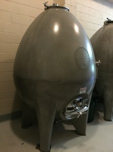 concrete egg at Thomas George