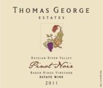 2011 Thomas George Baker Estate Vineyard Pinot Noir