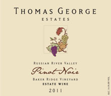 2011 Thomas George Baker Estate Vineyard Pinot Noir