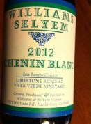 Williams Selyem Chenin Blanc 2012