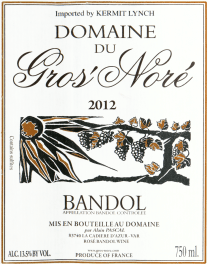 Domaine Gros Nore Bandol 2012