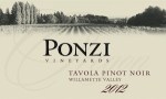 2012 Ponzi "Tavola" Pinot Noir Willamette Valley