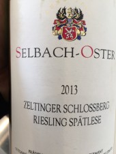 2013 Selbach-Oster Zeltlinger Schlossberg Riesling Spatlese