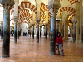 Karen at the Mezquita in Cordoba, Spain