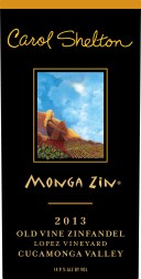 2013 Carol Shelton "Monga Zin" Zinfandel Cucamonga Valley