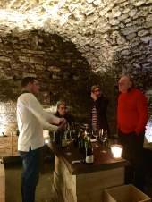 Tasting in Saint Charles Cave