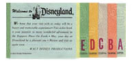 Original Disneyland ticket coupons